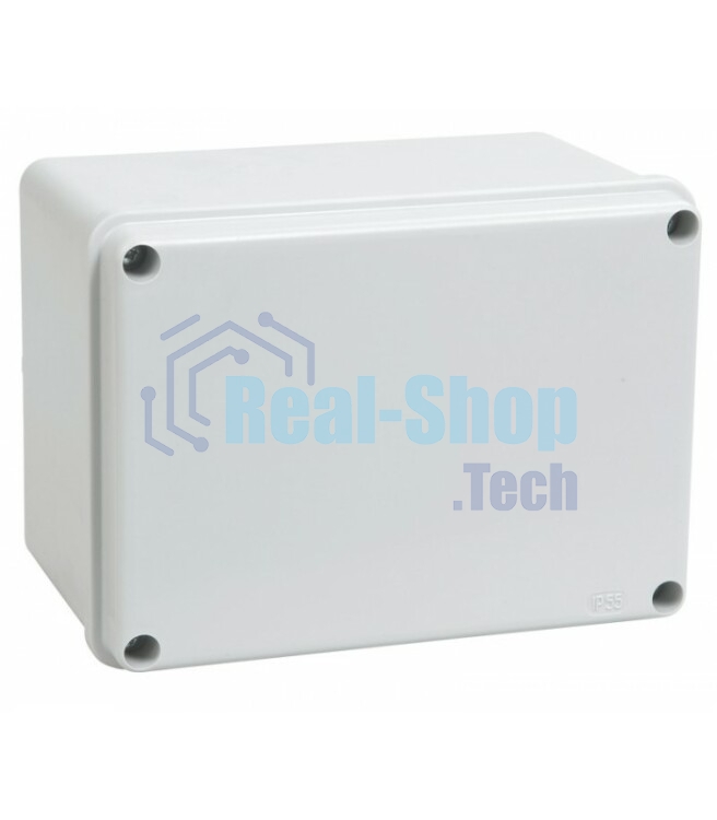 Коробка IEK КМ41261 распаячная для о/п 150х110х85 мм IP44 (RAL7035, гладкие стенки)