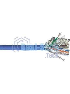 Кабель информационный Lanmaster LAN-5EFTP-PT-LSZH-BL cat.5e FTP 4 пары 26AWG LSZH внутренний 305м синий
