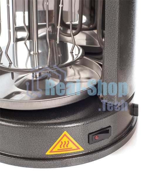 Шашлычница электрическая Kitfort KT-1404, 1400Вт серебристый