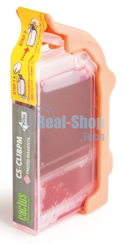 Картридж струйный Cactus CS-CLI8PM пурпурный (12 мл) для Canon Pixma iP6600/iP6600d/iP6700/iP6700d/MP960/MP970/PRO 9000