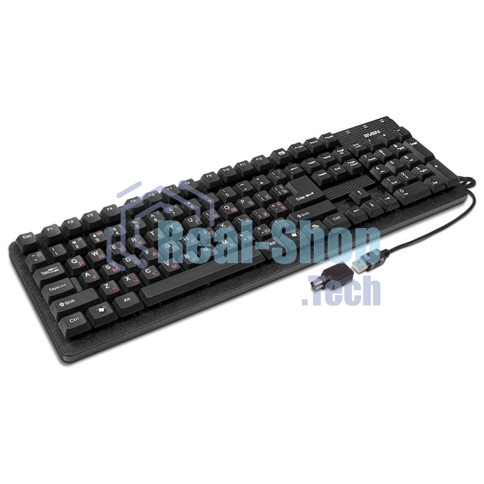 Клавиатура проводная Keyboard SVEN Standard 301 USB черная SV-03100301UB