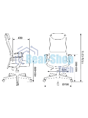 Кресло Бюрократ KB-8/BLACK TW-01 TW-11 черный, сетка