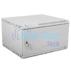 Шкаф настенный ЦМО ШРН-Э-9.500.1 9U 600x520 мм пер. дв. стал. лист несъемные бок. пан. серый