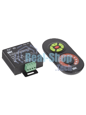 Контроллер с ПДУ радио MONO 1 канал 12В 10А 120Вт черный Iek LSC1-MONO-120-RF-20-12-B