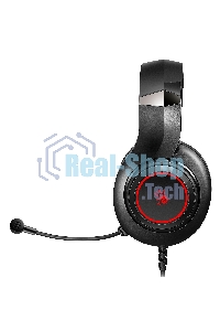 Гарнитура проводная с микрофоном A4Tech Bloody G220 черный 2м мониторные оголовье (G220 AUX3.5-4PIN + USB)