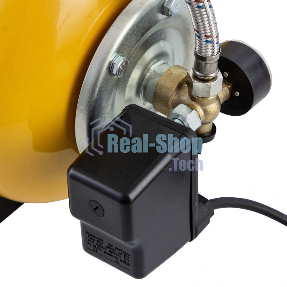 Насосная станция Denzel PS1000X, 1000 Вт, 3500 л/ч, ресивер 24 л, подъем 44 м, нержавейка