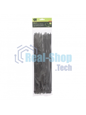 Хомуты Сибртех, 350 х 4,8 мм, пластиковые, черные, 50 шт. 45566