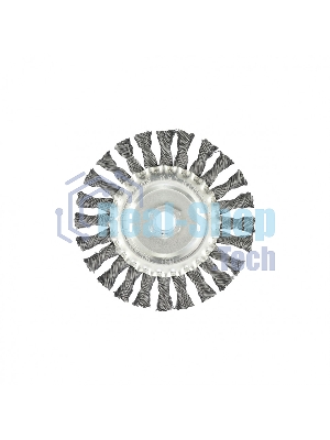 Щетка Matrix для УШМ, 125 мм, М14, Плоская, крученая проволока 0,5 мм