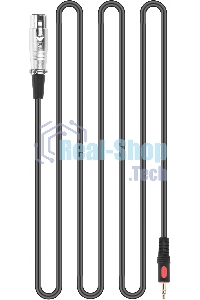 Микрофон проводной Оклик SM-600G 2.5м черный