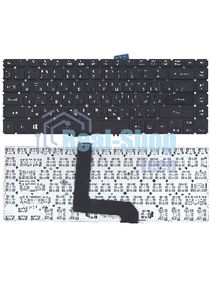 Клавиатура для ноутбука Acer Aspire M5-481T черная без рамки