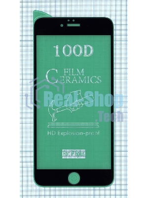 Керамическая пленка (стекло) для Iphone 6/6S plus черный