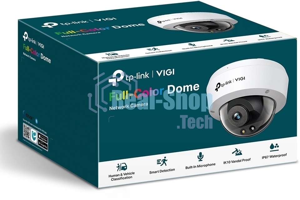 Камера видеонаблюдения цветная купольная IP-камера 4 Мп/ 4MP Full-Color Dome Network Camera