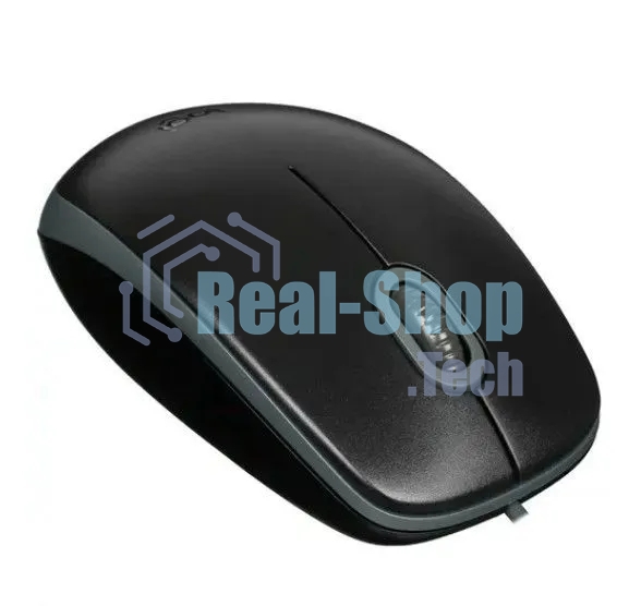 Мышь проводная Logitech M110 Silent черный, 1000 dpi, USB, кнопки - 3