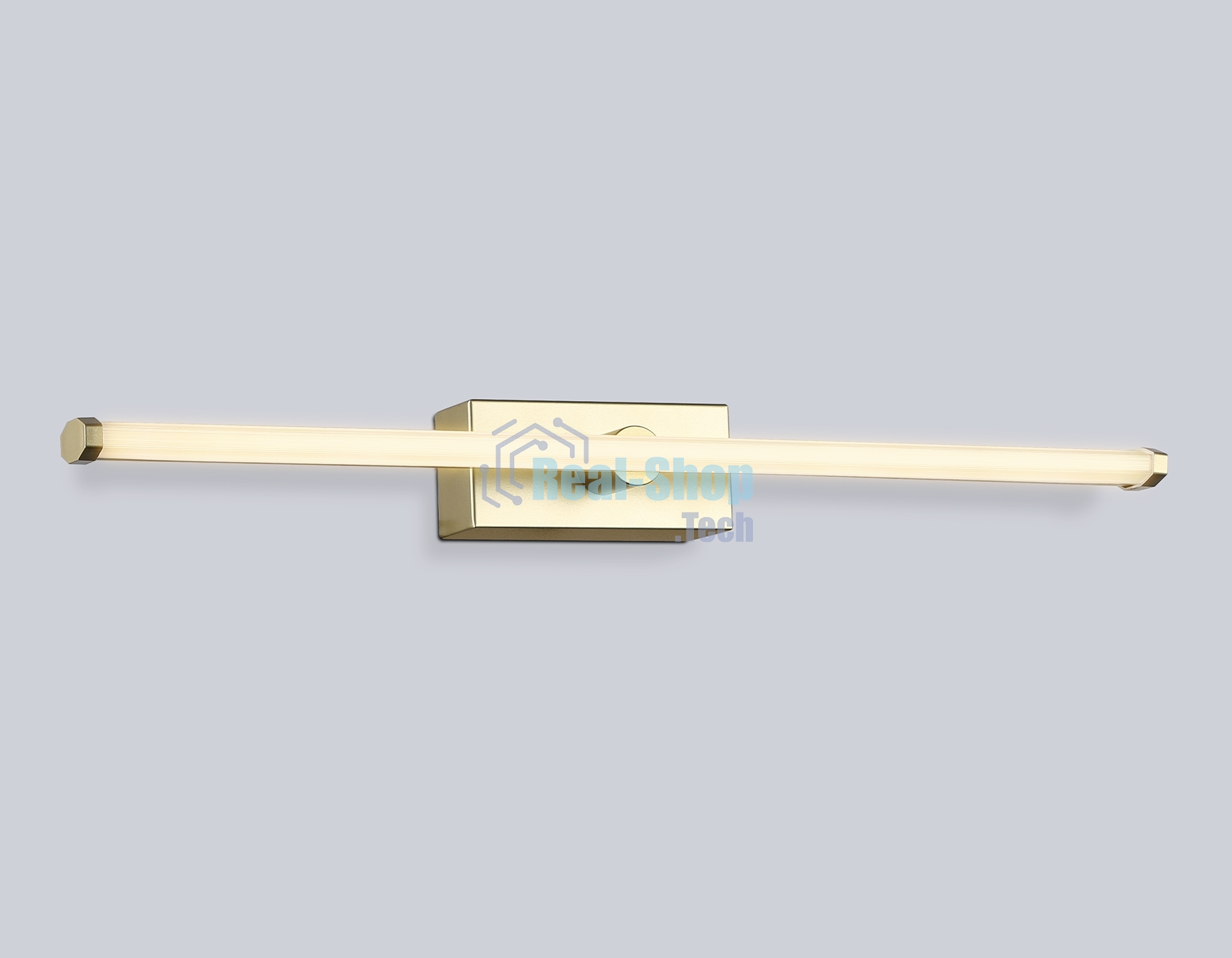 Настенный светодиодный светильник Ambrella light FL6114 GD золото 9W 3000K-6400K 410*45*80