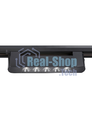 Трековый однофазный светильник Ambrella light GL6703 BK черный IP20 10W 4200K 24° 192*35*57