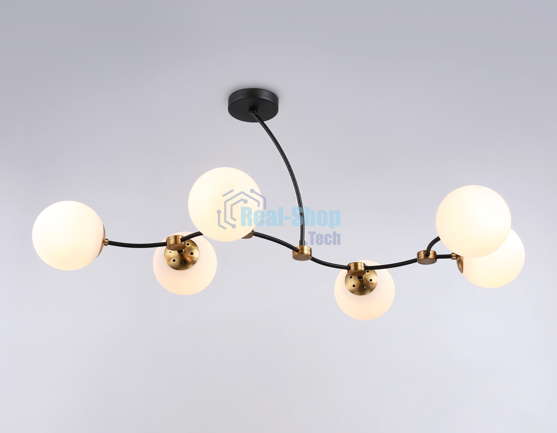 Светитльник Ambrella Light TR2555/6 BK/SB черный/бронза E27/6 max 60W 1160*600*450