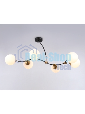 Светитльник Ambrella Light TR2555/6 BK/SB черный/бронза E27/6 max 60W 1160*600*450