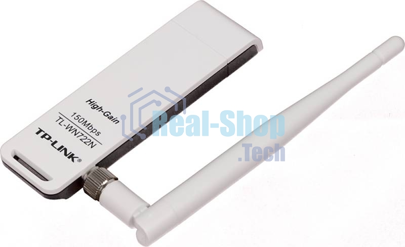 Адаптер TP-Link SOHO TL-WN722N 150Mbps High Gain Wireless N USB Adapter with Cradle, 1T1R, 2.4GHz, 802.11n/g/b, 1 detachable antenna