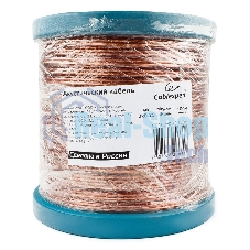 Акустический кабель Cablexpert CC-TC2x0,75-100M, прозрачный, 100 м, на катушке