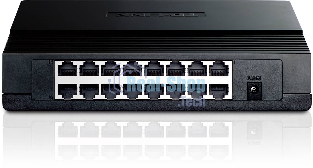 Коммутатор TP-Link SMB TL-SF1016D Коммутатор 16-port 10/100M Desktop Switch, 16 10/100M RJ45 ports, Plastic case