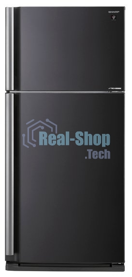 Холодильник Sharp SJ-XE59PMBK черный двухкамерный 430/148 л морозилка сверху