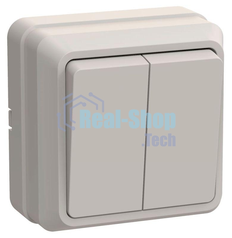 Выключатель Iek EVO20-K33-10-DC ВС20-2-0-ОКм 2кл 10А откр.уст. ОКТАВА (кремовый)
