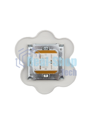 Выключатель двухклавишный Kranz HAPPY Яичница скрытой установки, желтый/белый