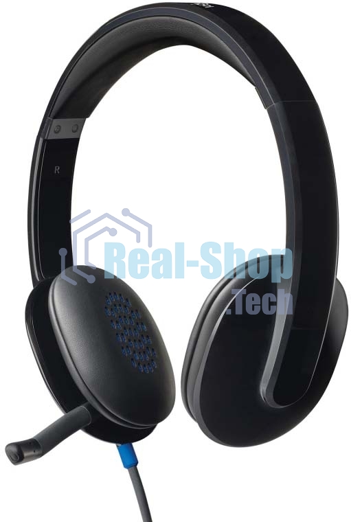 Гарнитура Logitech USB Headset H540 чёрный, проводная, USB