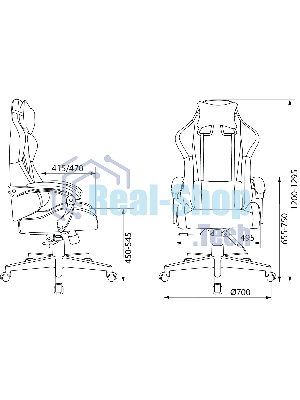 Кресло Бюрократ Zombie GAME TETRA черный/карбон, экокожа, 120 кг, механизм качания