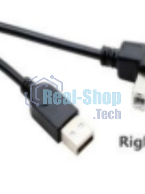 Кабель USB 2.0 на USB-B угол вправо 0,3 м