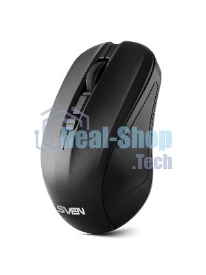Мышь беспроводная SVEN RX-270W черный, 1600 dpi, радиоканал, USB, кнопки - 4