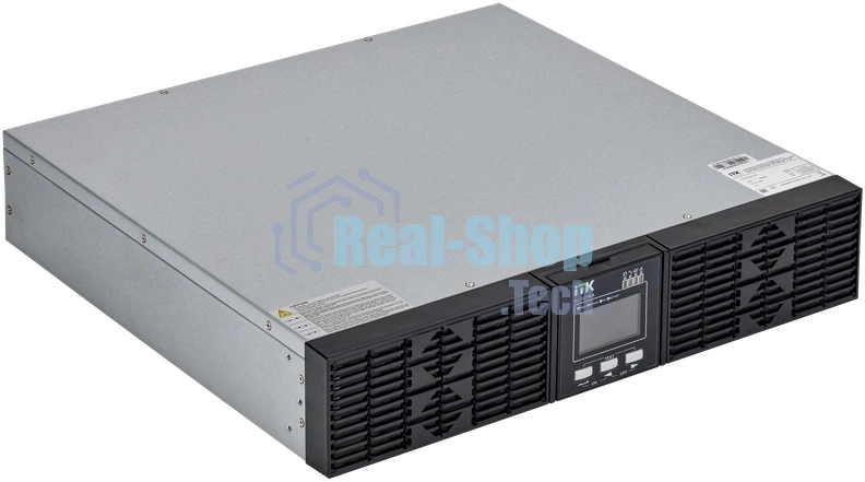 Источник бесперебойного питания однофазный Online 1000 Ва/1000 Вт, Rack mount, c LCD дисплеем 24VDC с АКБ 2U 2х9AH