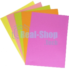 Бумага Silwerhof DAILY A4/80г/м2/100л./радуга неон (5цветов)