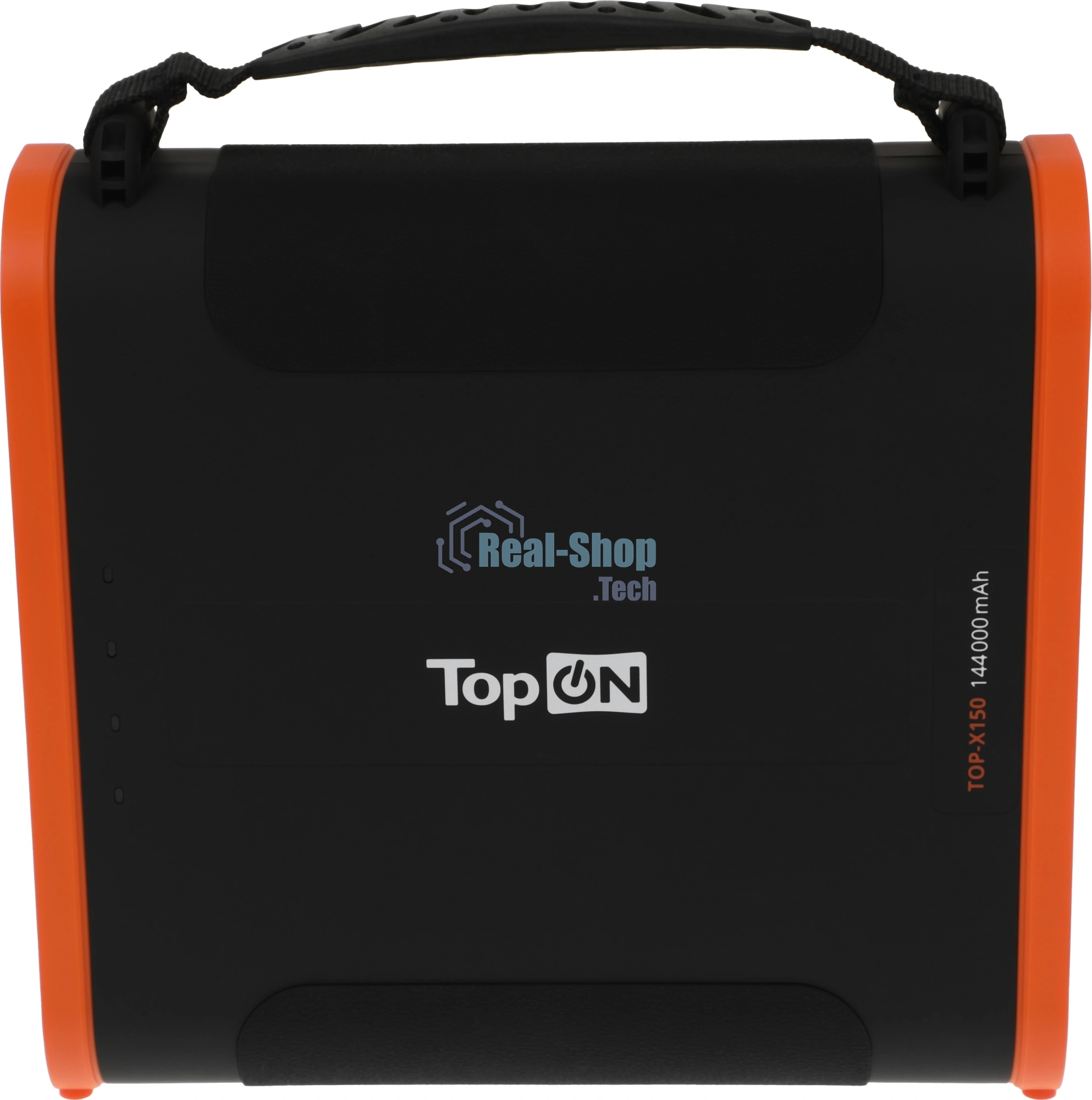 Электростанция портативная TopON TOP-X150 148000mAh 5A QC3.0/PD3.0 4xUSB солн.бат. черный/оранжевый (103764)