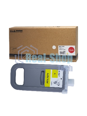 Картридж струйный Sakura 9824B001 (PFI-707Y) для Canon, желтый, 700 мл.