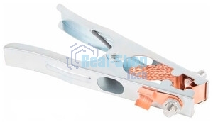Зажим крокодил Rexant, длина 105 мм, ток 100A, 2 шт., пакет БОПП