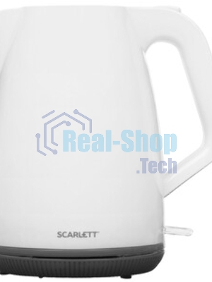 Чайник электрический Scarlett SC-EK18P49 1.7 л, 2200 Вт, белый/серый (корпус: пластик)