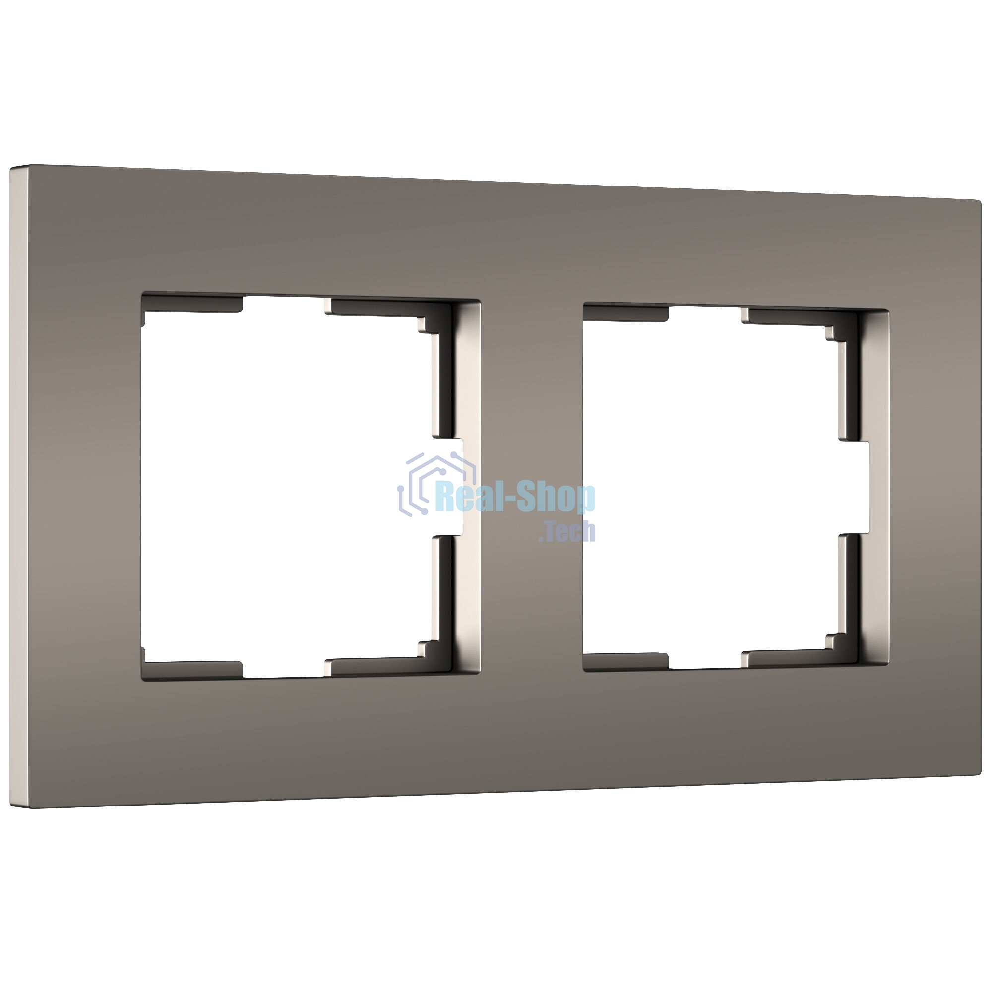 Рамка на 2 поста Slab (бронза софт) W0022963