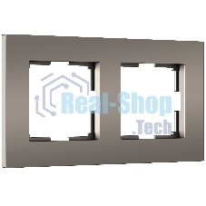 Рамка на 2 поста Slab (бронза софт) W0022963