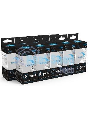 Лампа светодиодная Шар Gauss 7W 590lm 6500К E14 диммируемая LED