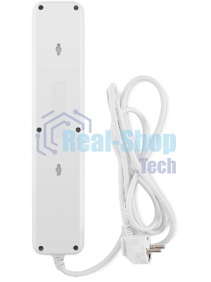 Сетевой фильтр Buro 500UNH-3-WG 3м, 5 розеток, белый/серый, коробка