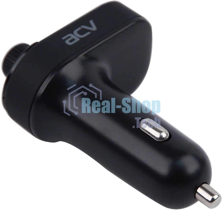 Автомобильный FM-модулятор ACV FMT-118B черный MicroSD BT USB (37399)