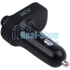 Автомобильный FM-модулятор ACV FMT-118B черный MicroSD BT USB (37399)