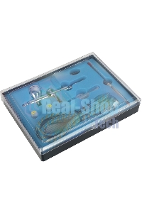 Аэрограф пневматический AB 400, сопло 0,2 мм, 9 л/мин, бачок 9 мл