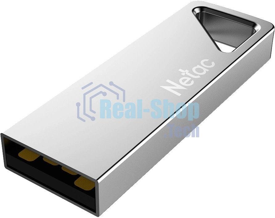 Флешка USB Netac U326 NT03U326N-008G-20PN 8Gb, USB 2.0, металлическая плоская