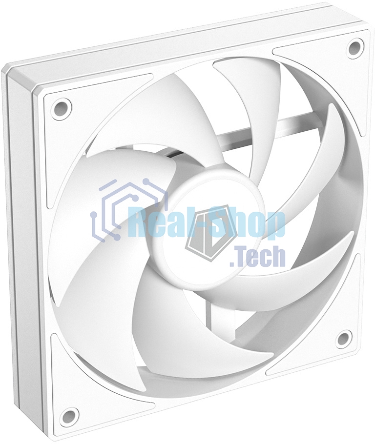 Вентилятор для корпуса ID-Cooling AF-125-W белый, 120 мм, 2000 об/мин, 29.85 дБ, 4 pin