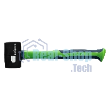 Киянка резиновая Сибртех, 225г., черная резина, фибергласовая рукоятка