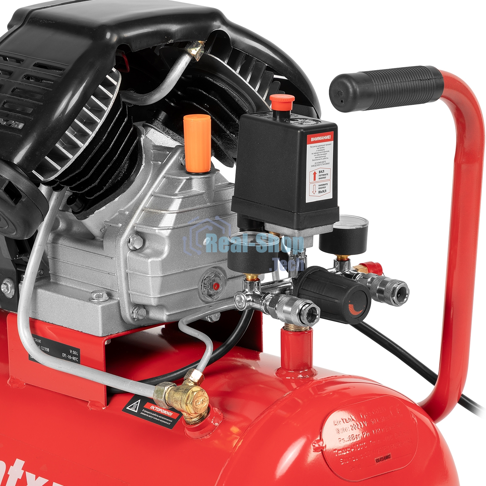 Компрессор воздушный MTX КК-2200/50, 2,2 кВт, 350 л/мин, 50 л, прямой привод, масляный