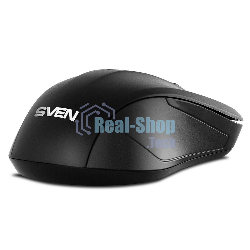 Мышь беспроводная SVEN RX-270W черный, 1600 dpi, радиоканал, USB, кнопки - 4