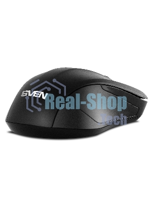 Мышь беспроводная SVEN RX-270W черный, 1600 dpi, радиоканал, USB, кнопки - 4